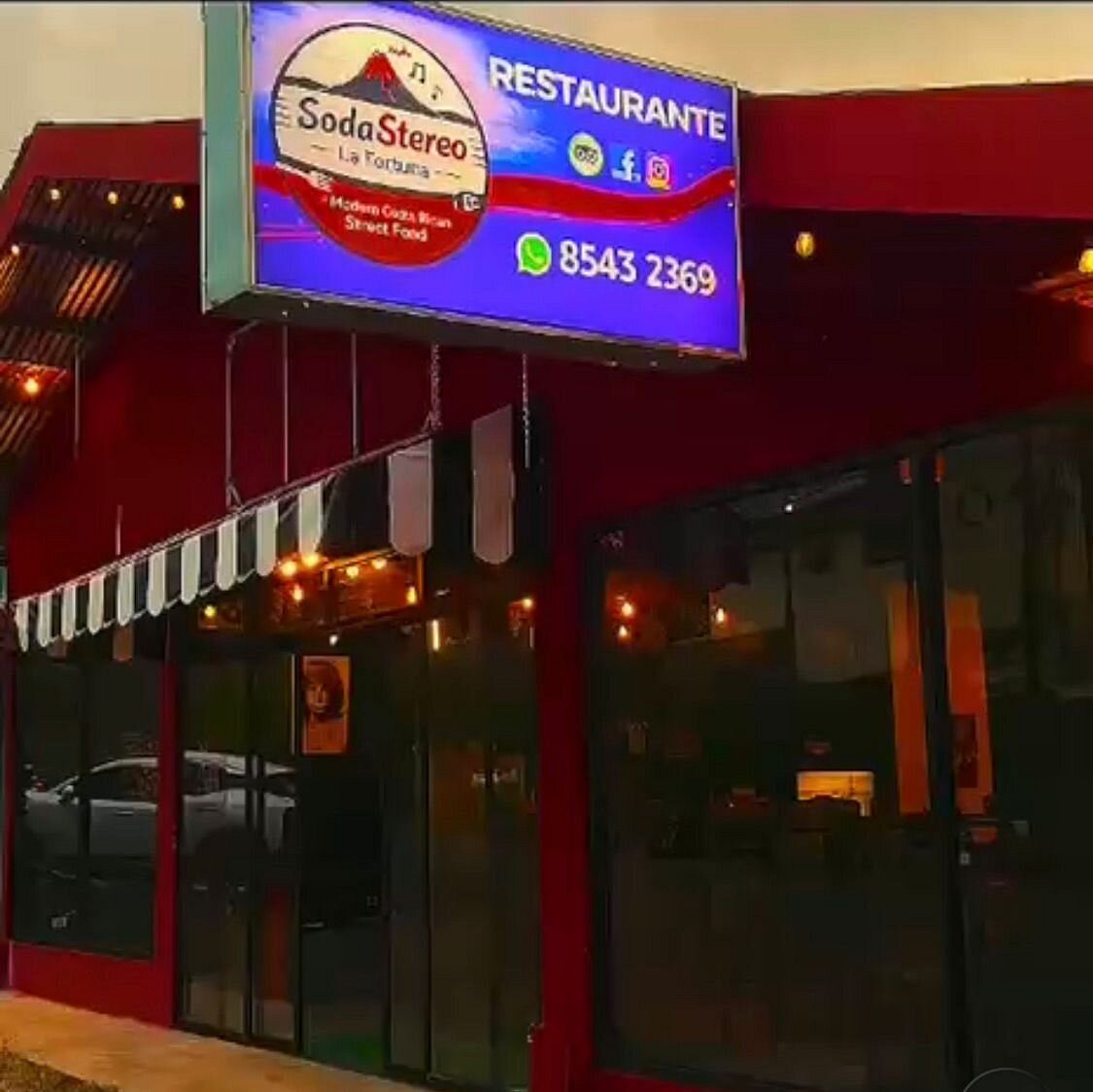Soda Stereo Restaurante front in La Fortuna